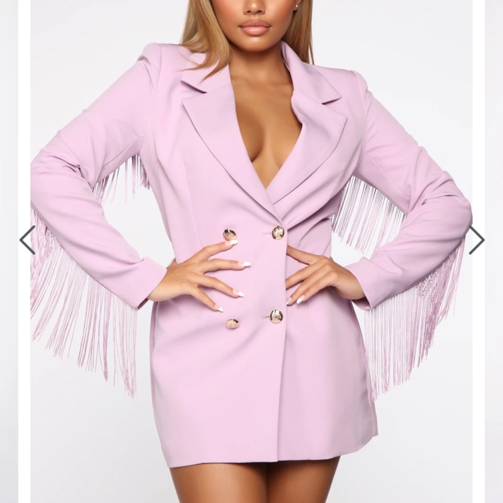 Fashion nova lavender blazer